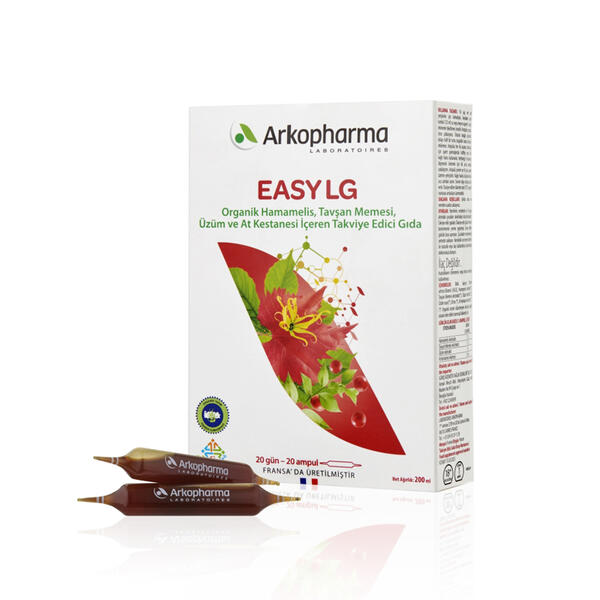 EASY LG - Organik Hamamelis, Tavşan Memesi, Üzüm ve At Kestanesi İçeren Takviye Edici Gıda